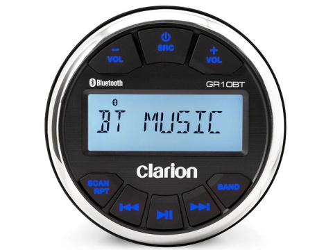 CLARION GR10BT - 4" cyfrowy odbiornik multimedialny BT, FM, USB, AUX, IPX5